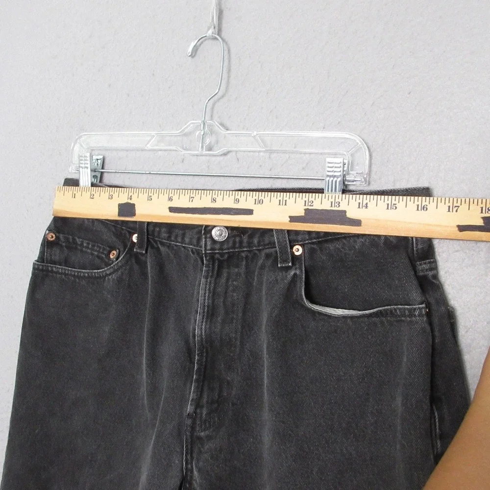 Levis 505 Jeans Men 36x30 505 Faded Black Straight Leg 90s Grunge‎ Indie Classic